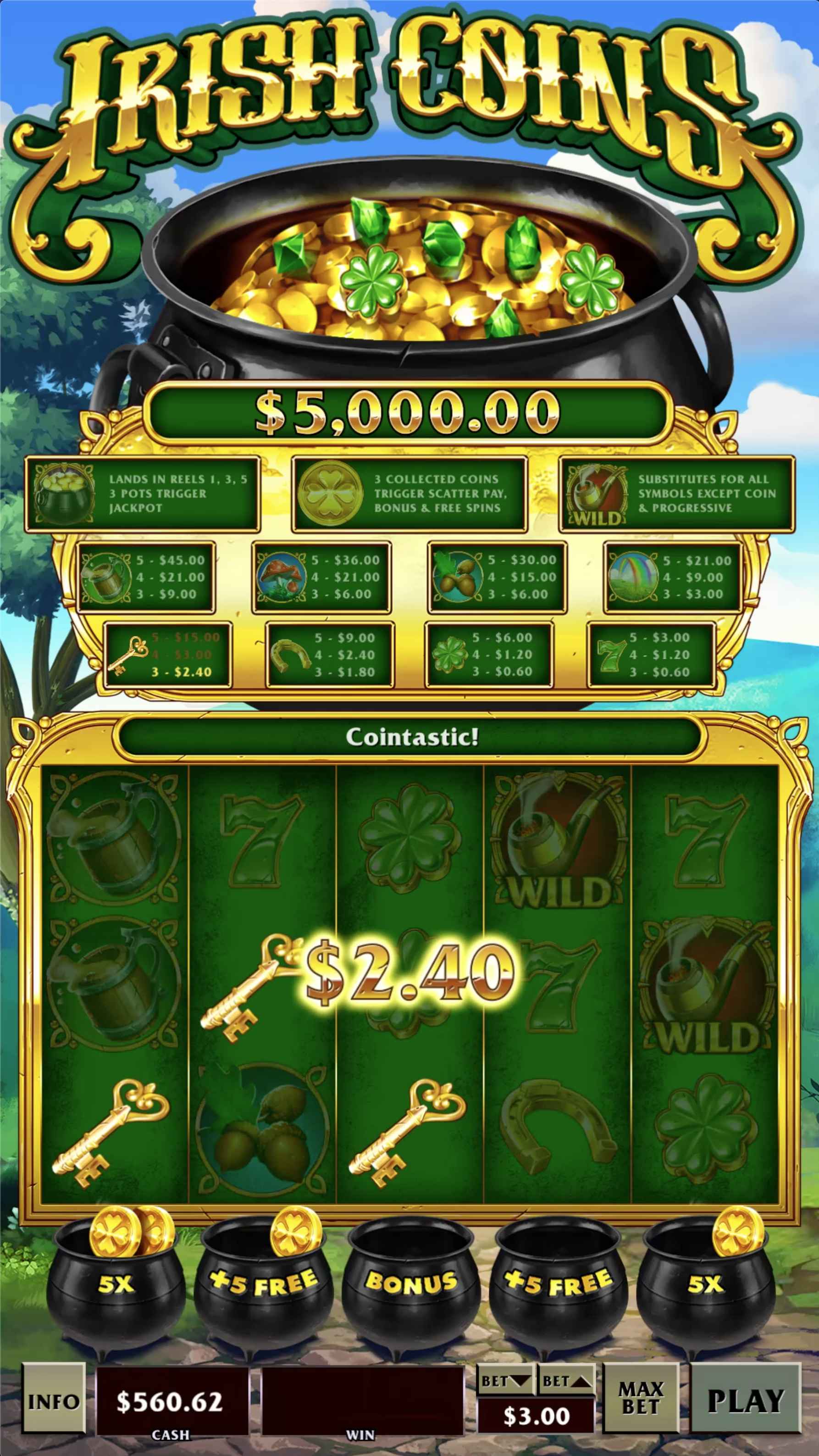 Irish Coins Lock 2 Spin slot